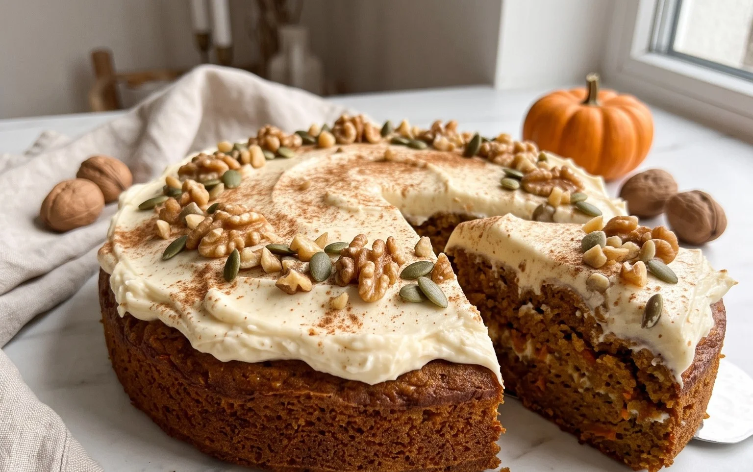 Saftiger Pumpkin Carrot Cake: Rezept für den Herbst