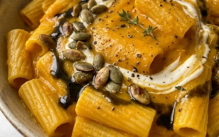 Pasta mit Kürbissauce - cremig, einfach & lecker!
