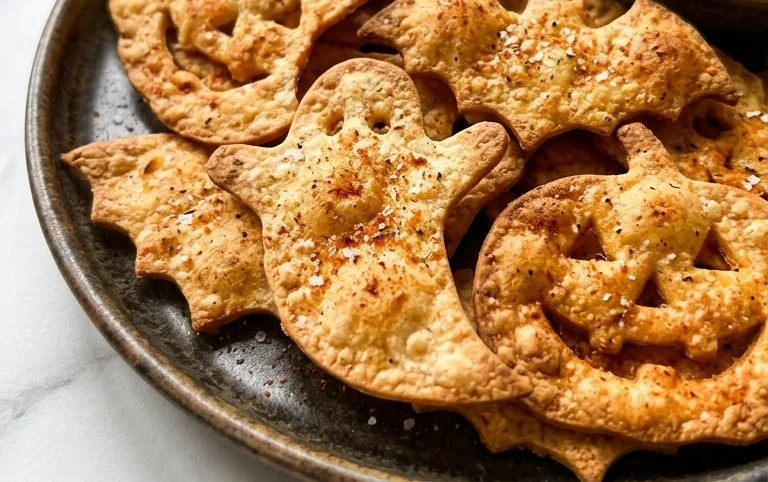 Spooky Baked Halloween Chips