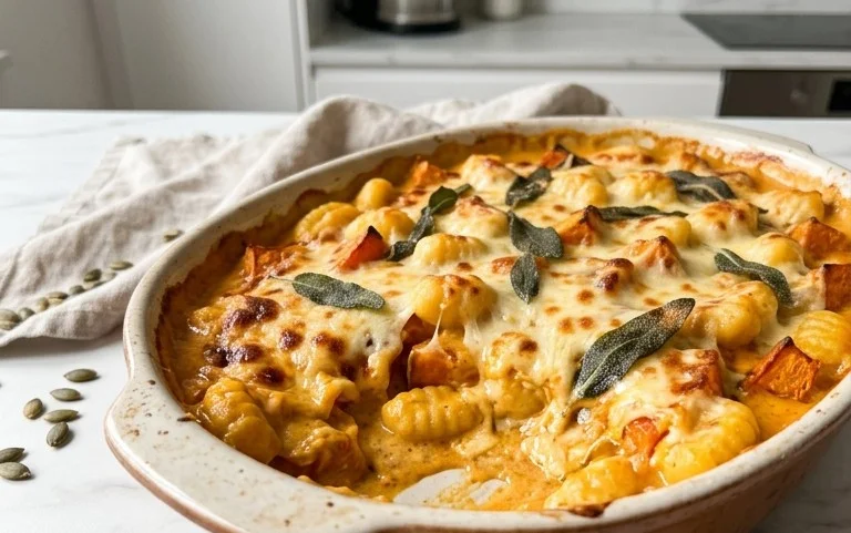 Kürbis-Gnocchi-Auflauf: Cremig, einfach und schnell