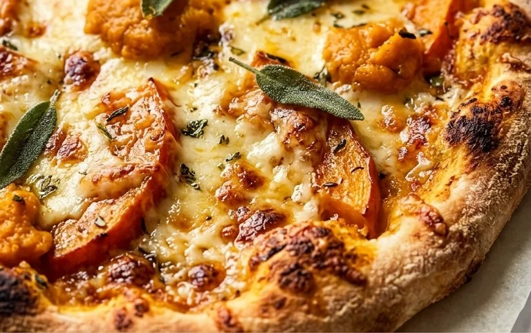5 Ingredient Pumpkin and Gouda Pizza