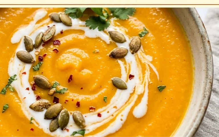 Cremige Süßkartoffelsuppe mit Kokosmilch – einfaches Rezept