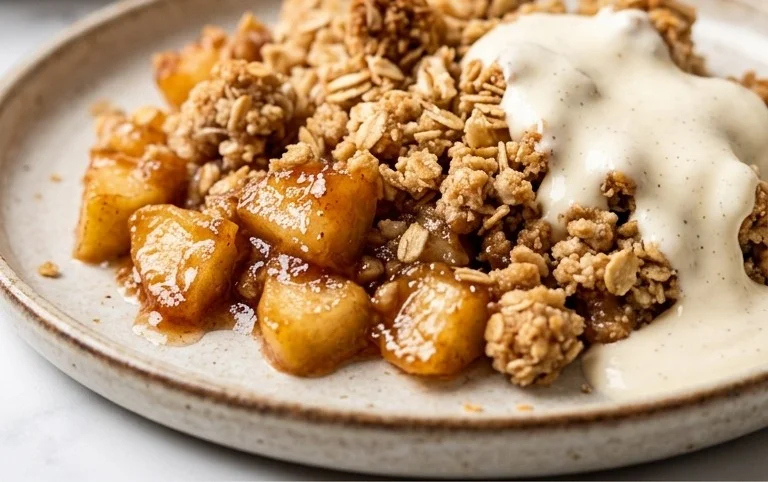 Einfacher Apfel-Crumble Rezept
