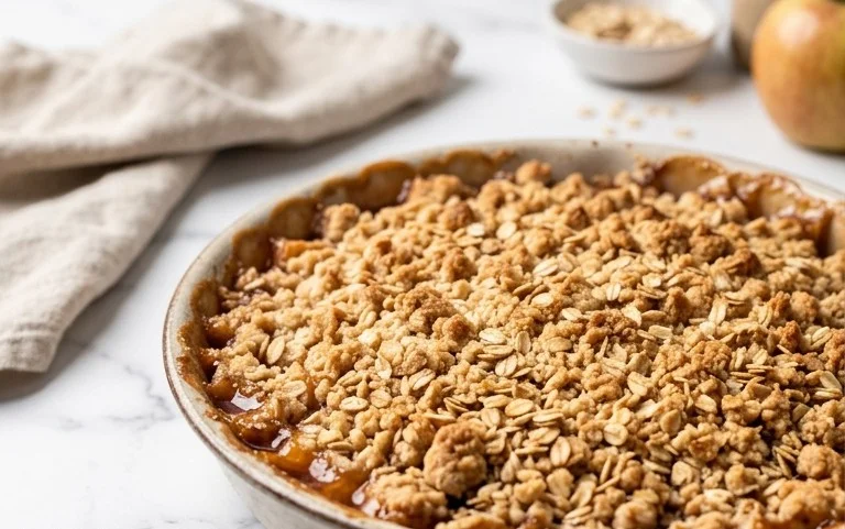Einfacher Apfel-Crumble: Knuspriges Rezept mit Gelinggarantie