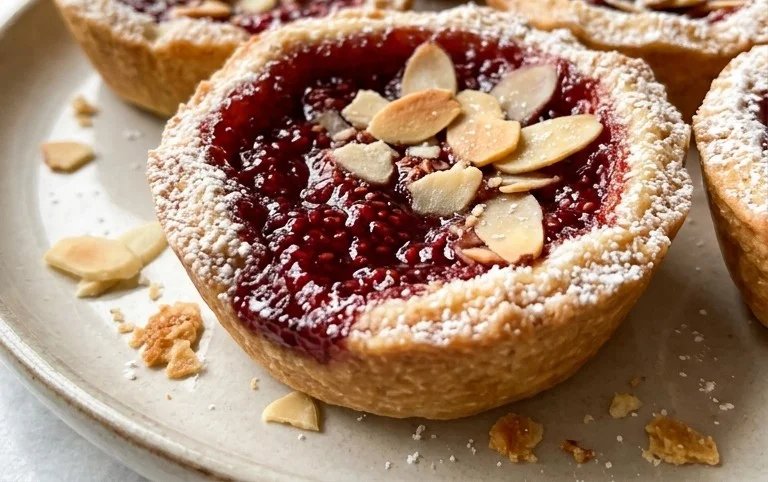 Mini Raspberry Almond Tarts