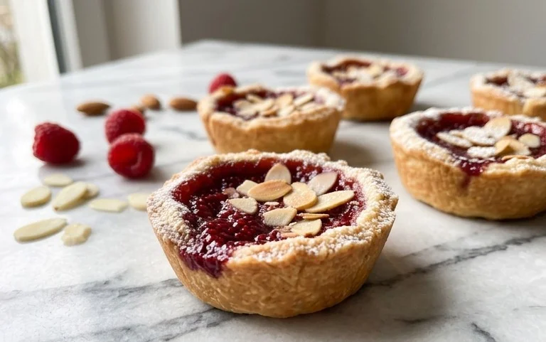 Mini Raspberry Almond Tarts: Einfaches Rezept für Törtchen