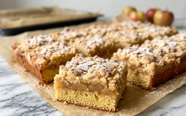 Saftiger Apfelmuskuchen vom Blech: Schnelles Rezept