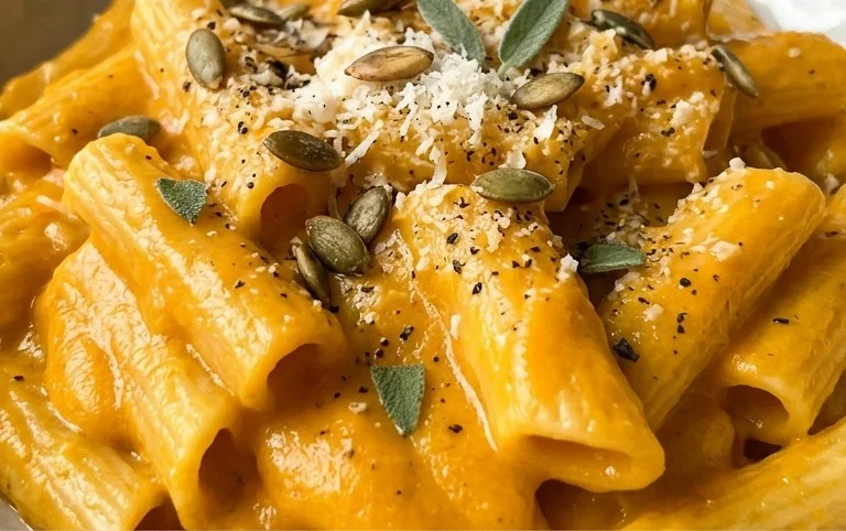 Pasta mit Kürbissauce - cremig, einfach & lecker!
