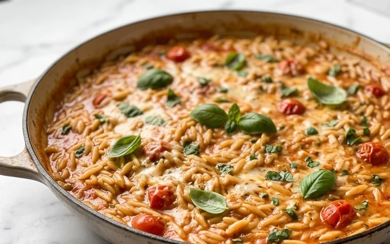 One Pot Orzo Rezept: Cremig und schnell in 20 Minuten