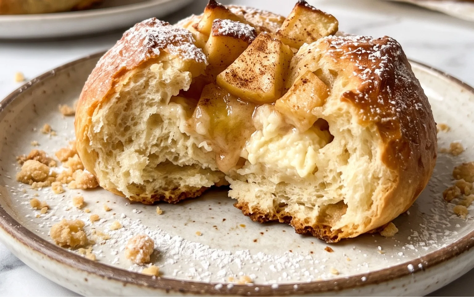 Apfelbrötchen mit Quark Rezept