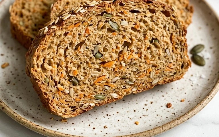 gesundes Dinkel-Karotten-Brot