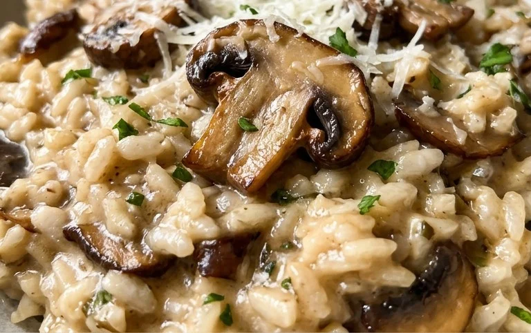 Risotto mit Pilzen - so einfach & lecker