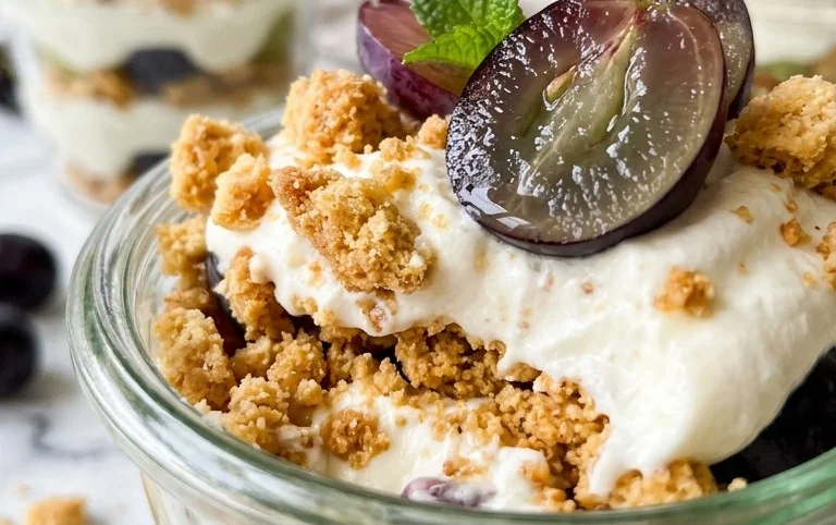 Trauben-Cookie-Dessert – der perfekte Nachtisch