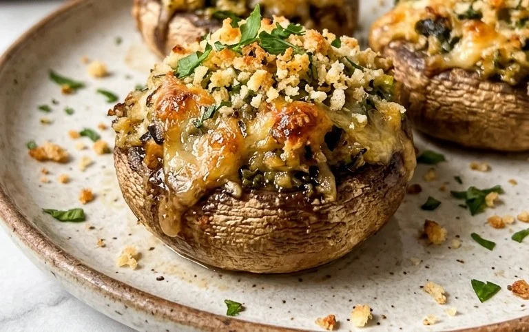 Vegetarian Stuffed Mushrooms
