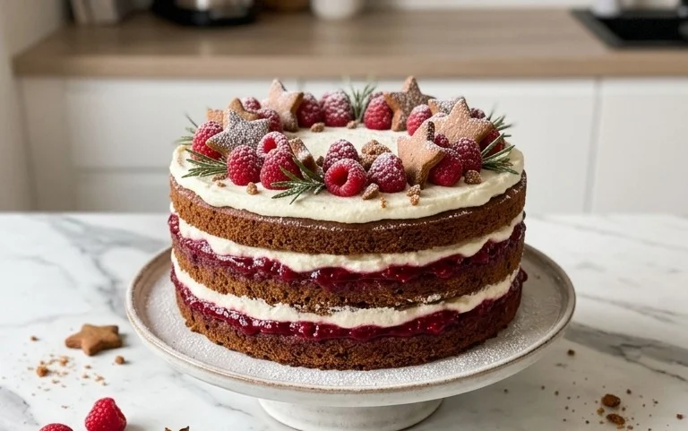 Himbeer-Lebkuchen-Torte Rezept